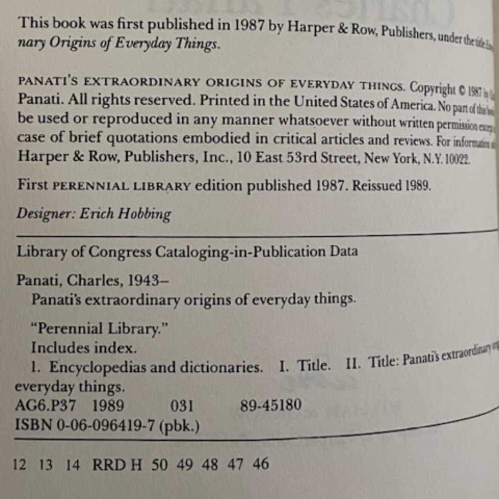 Panati's Extraordinary Origins of Everyday Things - Picture 4 of 7